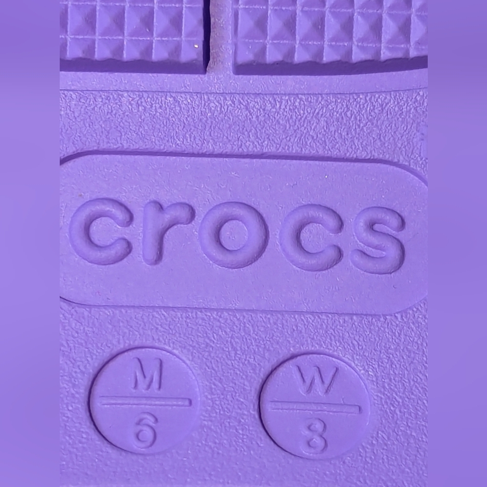 Crocs Mega Crush Triple Strap Platform Sandals Women's 8 Purple - Picture 8 of 13